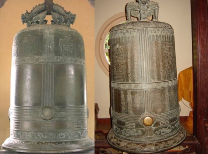 Đại hồng chung một số ngôi chùa cổ Huế khắc chữ gì